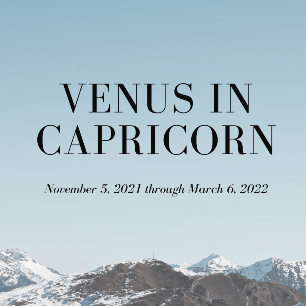 Venus in Capricorn