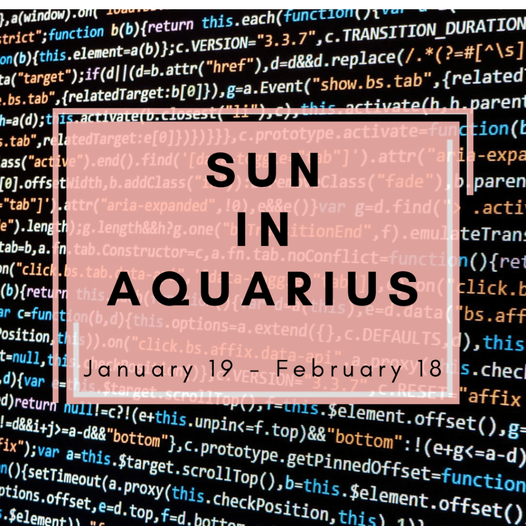 Sun in Aquarius