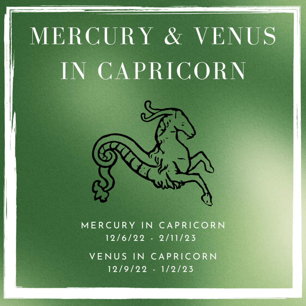 Mercury & Venus in&nbsp;Capricorn